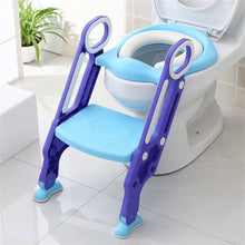 Load image into Gallery viewer, Siège de toilette échelle avec marches WC siège pot Entraîneur de bébé enfant
