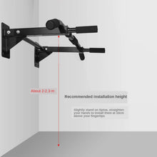 Load image into Gallery viewer, Pull-up bar for wall mounting, up to 150 kg, 4 x non-slip handles, stable door bar, pull up bar, fitness pull-up bar
