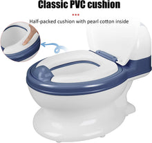 Load image into Gallery viewer, Potty for Kids, Mini Toilet for Children, Toilet Seat with Removable Tray, Non-slip Baby Toilet with Comfortable Cushion
