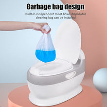 Load image into Gallery viewer, Baby Pot Child Pot Toilet Trainer with Flush Noise Realistic Toilet Baby Toilet Reducer Baby WC for Kids Toilet Potty Training Potty Educational Toilet
