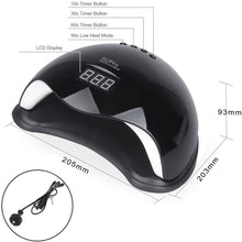 Load image into Gallery viewer, 48W LED Séchoir à Ongles Séchoir de Gel UV Lampe Sèche-ongles à LED pour gel UV, gel LED pour un usage professionnel et domestique (Blanc)
