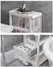 Load image into Gallery viewer, Recess Trolley Narrow Recess Cabinet with Wheels Recess Shelf Narrow Shelf Recess Filler Recess Shelf Trolley Kitchen Cabinet Drawer Box Roll Container Tool Cabinet 18 cm Wide
