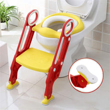 Load image into Gallery viewer, Siège de toilette échelle avec marches WC siège pot Entraîneur de bébé enfant
