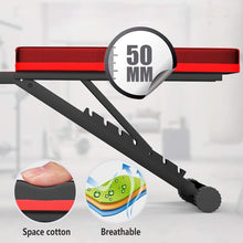 Load image into Gallery viewer, 5-in-1 Panca Pesi Regolabile Multifunzione, Panca per Pesi con 7 Direzioni Schienale Regolabile, Panca Pesi Pieghevole da Allenamento per Addominali, Panca Fitness per Casa Palestra Max 150kg
