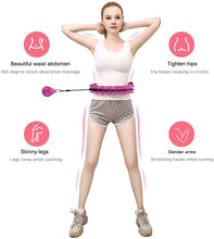 Load image into Gallery viewer, Hula Hoop, 26 Segments Fitness Ajustable Breit Hula Hoop, Hoop Spinning de Voiture Intelligente avec Massages pour
