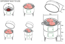 Load image into Gallery viewer, Barbecue Smoker Fumoir 3 en 1 +Thermomètre et Grills pour Griller rôtir Fumer
