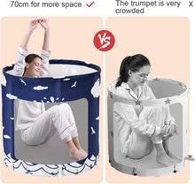 Load image into Gallery viewer, Portable Bathtub for Adults Folding Bathtub for Adults and Children Mobile Spa Bathtub Bath Sink with Thermal Foam Maintenance Immersion Bathtub Shower Mini Pool Babies
