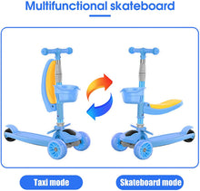 Load image into Gallery viewer, 2 in 1 Kinder 2-8 Jahre Klapproller Kinderroller Roller
