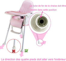 Load image into Gallery viewer, Evolutionary Highchair for Babies and Children with Wheels 3-in-1 Adjustable High Dining Chair to Eat with Double Removable Tray and Cushion Convert into Stroller Child Booster Seat
