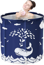 Load image into Gallery viewer, Portable Bathtub for Adults Folding Bathtub for Adults and Children Mobile Spa Bathtub Bath Sink with Thermal Foam Maintenance Immersion Bathtub Shower Mini Pool Babies
