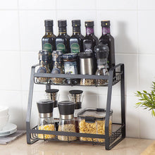 Load image into Gallery viewer, Porta Spezie Organizzatore 2 / 3 Piani Mobiletto per Spezie Portaspezie da cucina Mensola portaspezie espandibile per una cucina sempre ordinata in robusto (2 strati)
