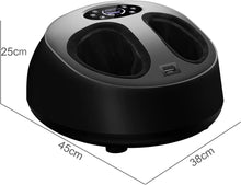 Load image into Gallery viewer, Masseur Shiatsu Électriques pour Pieds, Massage Pieds Pétrissage Roulant Chauffage Compression d'air, Chauffe-pieds 5 Modes et 9 Intensité Réglables, Panneau de contrôle et Télécommande
