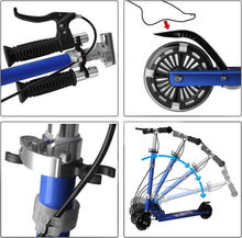 Load image into Gallery viewer, Trottinette pour Enfants, Trottinette pour Enfants Pliante réglable en Hauteur avec Roues LED en PU et Frein à Main, Trottinette pour Enfants pour Filles et garçons de 3 à 9 Ans
