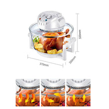 Load image into Gallery viewer, Forno Alogeno, Sinbide Forno Alogeno Fornetto a Convezione 1400W per Capienza Totale 17L, Timer 60 Minuti, Temperatura Regolabile fino a 250° con Aria Calda Ventilata e Anello di Espansione
