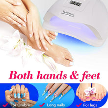 Load image into Gallery viewer, Kit de vernis à ongles en gel avec lumière UV 54W sèche-ongles et perceuse à ongles, ensemble de vernis à ongles en gel 12 couleurs ensembles de manucure
