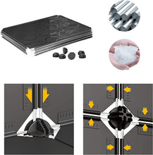 Load image into Gallery viewer, Armoire penderie DIY système d'étagères Armoire Placard système d'étagères enfichable idéal Rangement Organisateur Cube pour Livres Jouets Chaussures pour Gagner de la Place
