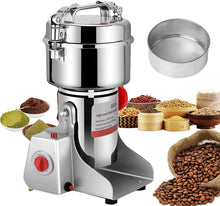 Load image into Gallery viewer, Electric Grain Mill Stainless Steel and Motor 3200W High Speed Crushing Spice Nutcracker
