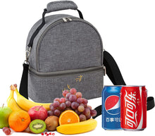 Load image into Gallery viewer, Borsa isotermica da 12 l, per picnic, impermeabile, isolata, borsa per il pranzo portatile, con tracolla staccabile, per uomo e donna, per bambini, scuola, ufficio, campeggio, spiaggia, picnic
