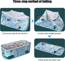 Load image into Gallery viewer, Adult Foldable Bathtub, Large Non-slip Mobile Portable Bathtubs for Shower, Folding SPA Bathtub for Small Bathroom, Freestanding Bathtub Soaking
