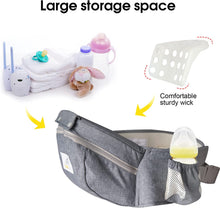 Load image into Gallery viewer, Ergonomic Baby Carrier with Hip Seat/Pure Cotton Lightweight and Breathable/Multiposition:Back,Adjustable for Newborn and Small Child from 3 to 48 Months
