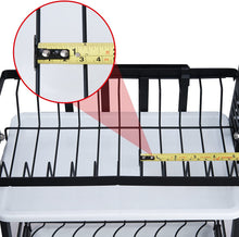 Load image into Gallery viewer, Dish Drainer with Tray, Detachable, Stainless Steel 304, Blac
