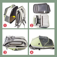 Load image into Gallery viewer, Bag Transport Cat Puppies Stretch Backpack Small Dog Pet Backpack Breathable Foldable Cat Bag Dog for Travel and Hiking
