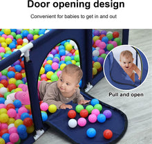 Load image into Gallery viewer, Baby Park with Basketball Hoop, Washable Foldable Baby Play Park, Children's Activity Center Park, Large Indoor Adapted Outdoor Park with Protective Grid
