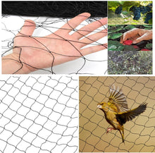 Load image into Gallery viewer, Vogelschutznetz schwarz|Volierennetz|Anti Vogelnetz Netz|Geflügelnetz|Schutznetz gegen Insekten für Beerensträucher Obstbäume Obst Crop Pflanze Baum Vineyard Hühner Gänse Puten

