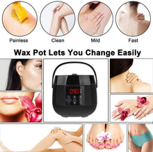 Load image into Gallery viewer, Professional Electric Wax Heater for All Wax Types, Hot Wax Warmer Heater Set, Complete Waxing Kit 500ml Heater Wax Pot + 400g Hard Wax Bean 4 Flavors + 20 Sticks
