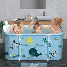 Load image into Gallery viewer, Adult Foldable Bathtub, Large Non-slip Mobile Portable Bathtubs for Shower, Folding SPA Bathtub for Small Bathroom, Freestanding Bathtub Soaking
