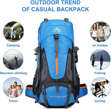 Load image into Gallery viewer, 70L Backpack Trekking Camping Travel Hiking Great for Men Women
