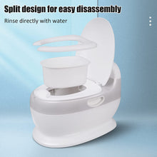 Load image into Gallery viewer, Baby Pot Child Pot Toilet Trainer with Flush Noise Realistic Toilet Baby Toilet Reducer Baby WC for Kids Toilet Potty Training Potty Educational Toilet
