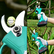 Load image into Gallery viewer, Electric Pruning Scissors, 48V Battery Pruning Scissors, Electric Gardening Pruning Scissors with 2 Rechargeable Lithium Batteries, Cutting Diameter 30 mm
