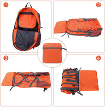 Load image into Gallery viewer, Sac à Dos de Randonnée 40L, Sac de Sport Imperméable, Sac à Dos Voyage Ultra-Léger, Sac à Dos Trekking Pliable, Sac à Dos Ordinateur Portable, Pour Homme Femme Sport Camping Randonnée Cyclisme Voyage

