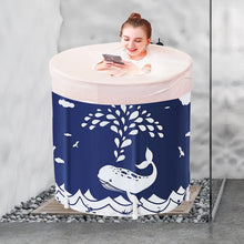 Load image into Gallery viewer, Portable Bathtub for Adults Folding Bathtub for Adults and Children Mobile Spa Bathtub Bath Sink with Thermal Foam Maintenance Immersion Bathtub Shower Mini Pool Babies
