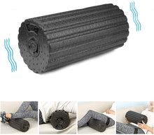 Load image into Gallery viewer, Fascia Roller with Deep Vibration, PowerRoll with 4 Vibration Levels, Foam Roller, Vibration Massage Roller, Foam Roller, Rechargeable Electric Roller, Fitness Roller
