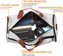 Load image into Gallery viewer, Sports Bag with Shoe Compartment and Wet Pocket, Waterproof Travel Bag, Large Capacity Duffel Bag, Portable Fitness Gym Bag, Shoulder Bag, Handbag for Man Woman Child
