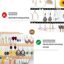 Load image into Gallery viewer, shaped jewelry display for earrings and earrings - With ring and chains
