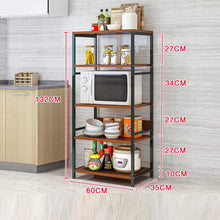 Load image into Gallery viewer, Plasaig Schwerlast-Garagenregal aus Metall, Aufbewahrungsregale für Schuppen, Mehrzweck-Aufbewahrungsregale für Mikrowelle, Ofen, Küche, Aufbewahrung, Organizer (5 Etagen, 60 x 35 x 132 cm)
