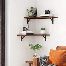 Load image into Gallery viewer, Set of 2 Wall Shelves, Wall Shelves Decorative Corners, Shelving Driftwood Kitchen, Living Room, Bathroom
