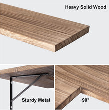 Load image into Gallery viewer, Wall Shelf 2 Pieces Floating Shelf Corner Shelf Ideal for Living Room Kitchen Bedroom Bathroom
