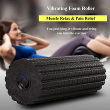 Load image into Gallery viewer, Fascia Roller with Deep Vibration, PowerRoll with 4 Vibration Levels, Foam Roller, Vibration Massage Roller, Foam Roller, Rechargeable Electric Roller, Fitness Roller
