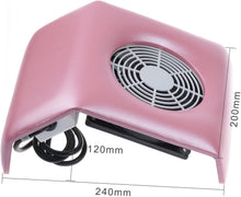 Load image into Gallery viewer, Elegante y Práctico Aspirador Profesional de mesa para Uñas Manicura Nail Art Reconstrucción Polvo colector de succión para uñas Ideal para esteticistas y en salones de belleza (Rosa)
