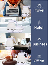 Load image into Gallery viewer, Electric Kettle Foldable Silicone 600ml Retractable Portable Adjustable Temperature for Travel
