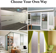 Load image into Gallery viewer, Dépoli Film Fenetre Stickers anti Chaleur anti UV Anti Regard Film Occultant Opaque Film Intimit Sticker Vitre Fenetre Vitrage Verre Bureau Maison Salle
