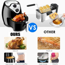 Load image into Gallery viewer, Friteuse sans Huile, Friteuse à Air Chaud Multifonction, avec Minuteur et Température Réglable, Friteuse Électrique Sans graisse
