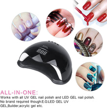 Load image into Gallery viewer, 48W LED Séchoir à Ongles Séchoir de Gel UV Lampe Sèche-ongles à LED pour gel UV, gel LED pour un usage professionnel et domestique (Blanc)
