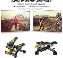 Load image into Gallery viewer, Stepper 2 in1 Mini-Stepper mit patentierter Umschalttechnik Side-Stepper Auf-und-Ab-Stepper
