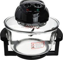 Load image into Gallery viewer, Four Halogène avec poignée, Four combiné grill, Four à convection halogène, Bol de verre avec capacité de 12L/17L, Accessoires Inclus, 1300W 240V
