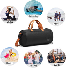 Load image into Gallery viewer, Sac De Sport avec Compartiment à Chaussures et Poche Humide, Sac de Voyage Imperméables, Sac polochon Grande Capacité, Sac de Gym Fitness Portable, Sac Bandoulière, Sac a Main pour Homme Femme Enfant
